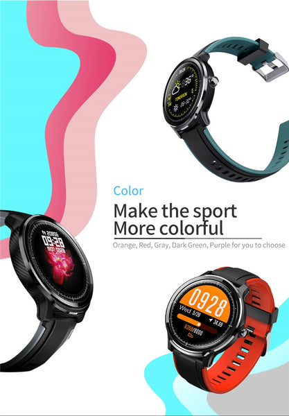 New IP68 Waterproof 1.3 Inch Heart Rate Monitor Fitness Tracker Sport Smartwatch For Android IOS