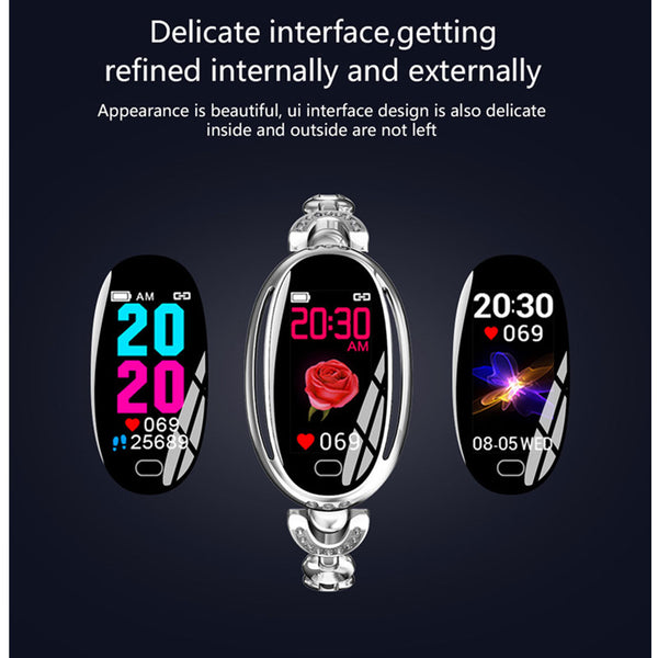 New Fitness Heart Rate Sleep Monitor Sport Bracelet Smartwatch For Ladies Women