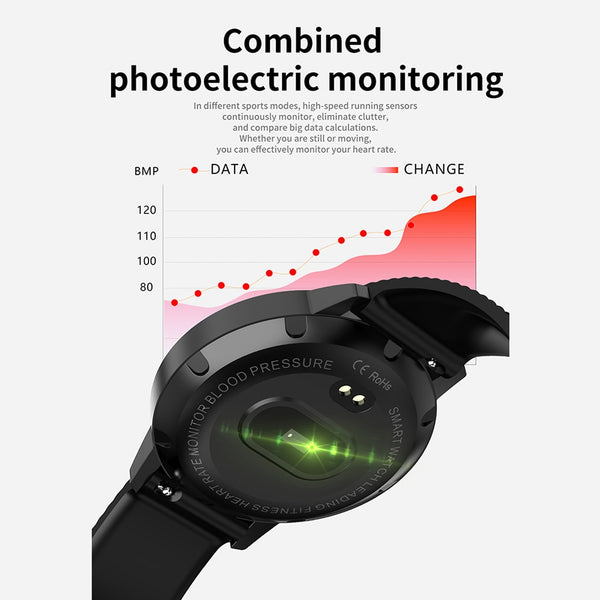 New Heart Rate Monitor Fitness Tracker IP68 Waterproof Smart Watch For Android IOS