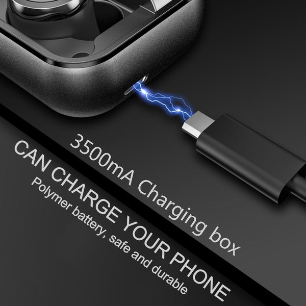 New TWS Bluetooth 5.0 Stereo Wireless IPX7 Waterproof Earphone Earbuds Headset With 3500mAh Charge Box