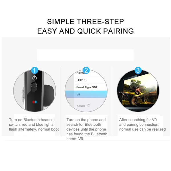 New Bluetooth 4.1 Headphone Headset With Microphone Hands-Free Call For Car Driver