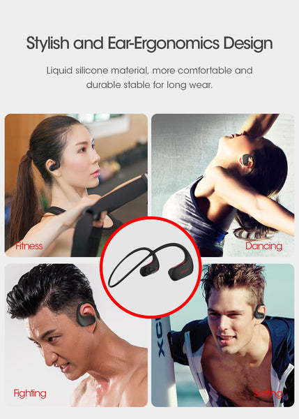 New IPX7 Waterproof Wireless Earphones Sport Bluetooth Headset With Mic For iPhone Samsung Xiaomi