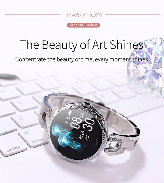 New Luxury Ladies IP67 Waterproof Heart Rate Fitness Tracker Bluetooth Fitness Tracker Bracelet