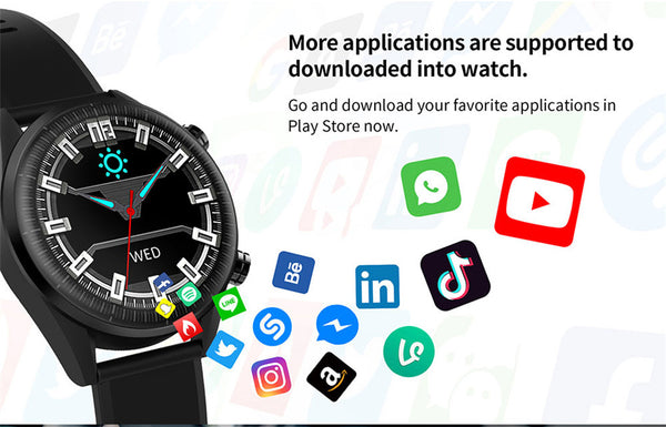 New 4G Android 7.1 OS Quad Core GPS Camera Sport Fitness Tracker Smartwatch For Android iPhones