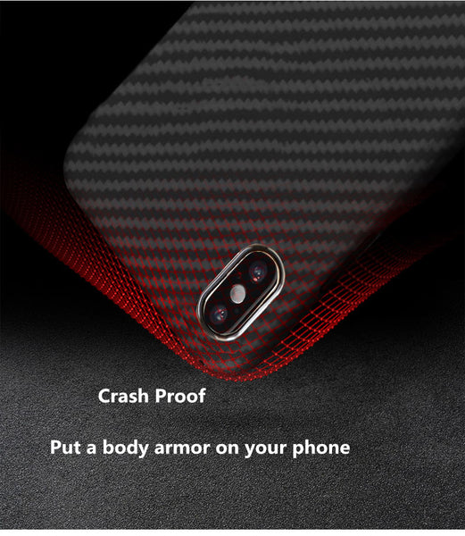 New Aramid Fiber Ultrathin 360° Full Protection Carbon Fiber Fitted Cover Case For iPhone X XS XR 11 12 Pro Max Series