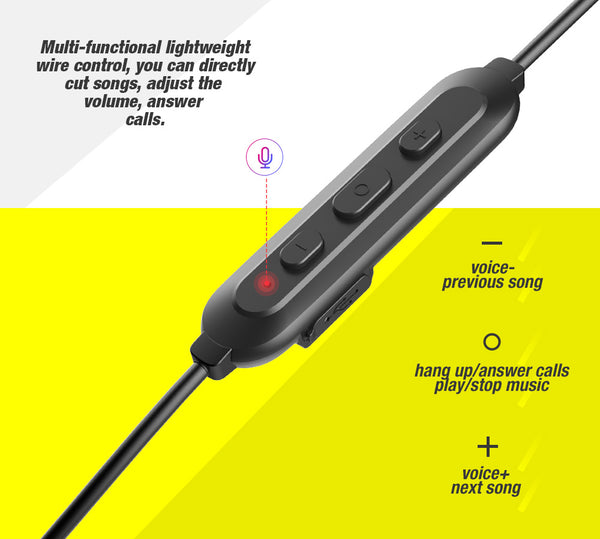 New Bluetooth 5.0 Stereo Sports Magnetic Earbuds Earphone Headset With Built-In Mic For iPhone Samsung Xiaomi