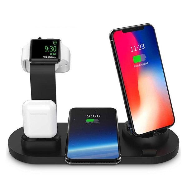 New 10W Qi Wireless Fast Charging Dock Station For Compatible iPhones Apple Watch Airpods