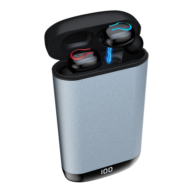 New Wireless Bluetooth Earphones Earbuds With Mic Headset Power Bank For iPhones Androids