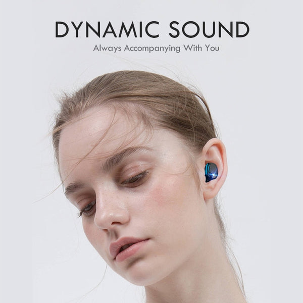 New TWS Wireless Bluetooth 8D Hifi Stero Wireless Bluetooth Headphones Earphones Headset