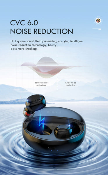 New TWS Wireless Bluetooth 8D Hifi Stero Wireless Bluetooth Headphones Earphones Headset