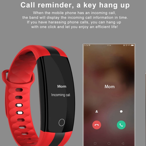 New Bluetooth Wristband Fitness Tracker Heart Rate Monitor Smartwatch For iPhones Android