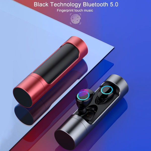 New  Bluetooth 5.0 Touch Control TWS Mini Wireless Earphones Sport Headset With Mic IPX7 Waterproof Earbuds