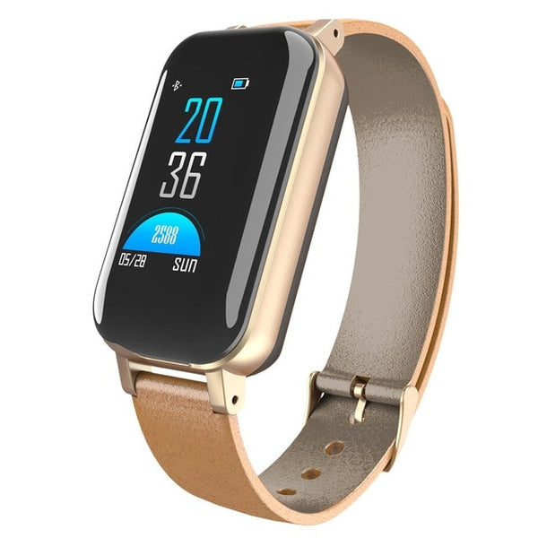 New 2-In-1 Smart Watch Bracelet With TWS Bluetooth Earphone Sports Bracelet Heart Rate Fitness Tracker