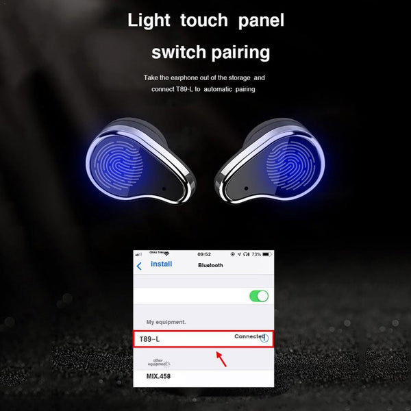 New 2-In-1 Smart Watch Bracelet With TWS Bluetooth Earphone Sports Bracelet Heart Rate Fitness Tracker