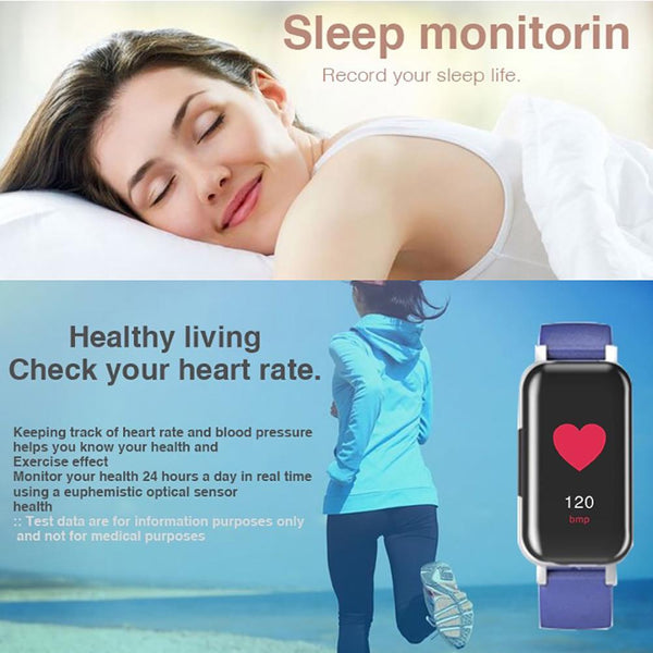 New 2-In-1 Smart Watch Bracelet With TWS Bluetooth Earphone Sports Bracelet Heart Rate Fitness Tracker