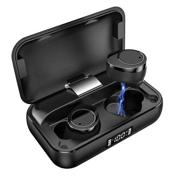 New TWS Bluetooth 5.0 Stereo Wireless IPX7 Waterproof Earphone Earbuds Headset With 3500mAh Charge Box