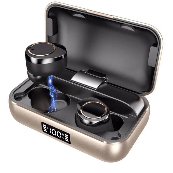 New TWS Bluetooth 5.0 Stereo Wireless IPX7 Waterproof Earphone Earbuds Headset With 3500mAh Charge Box