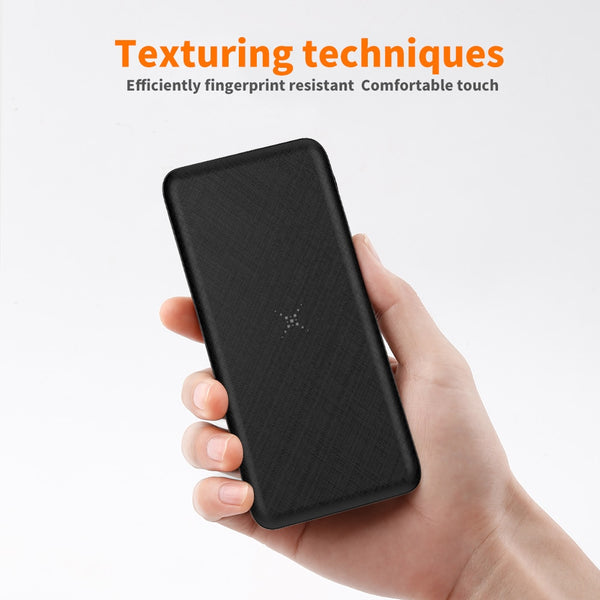 New 10000mAh Qi Wireless Charger Power Bank External Battery For Compatible iPhone Samsung Xiaomi Phones