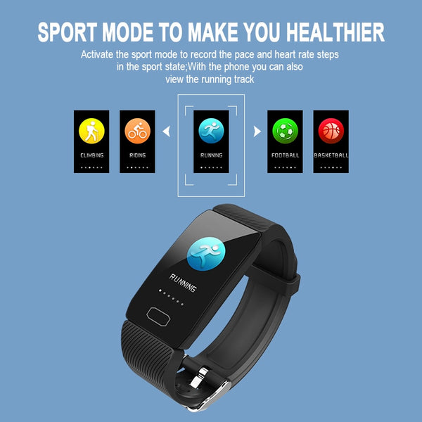 New Waterproof Heart Rate Fitness Tracker Bluetooth Digital Wristband Smartwatch