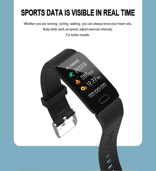 New Waterproof Heart Rate Fitness Tracker Bluetooth Digital Wristband Smartwatch