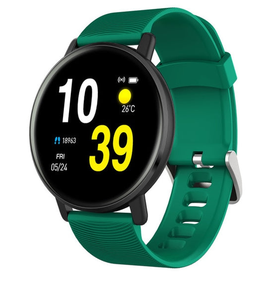 New IP67 Waterproof Heart Rate Monitor Fitness Tracker Watch Music Control Pedometer Smartwatch For iOS Android Gifts