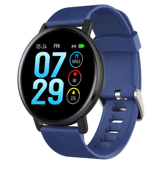 New IP67 Waterproof Heart Rate Monitor Fitness Tracker Watch Music Control Pedometer Smartwatch For iOS Android Gifts