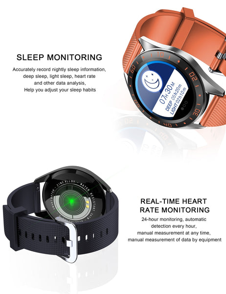 New Hybrid Heart Rate Fitness Tracker Digital Wrist Smart Watch Sports Smartwatch For iPhone Android Gifts