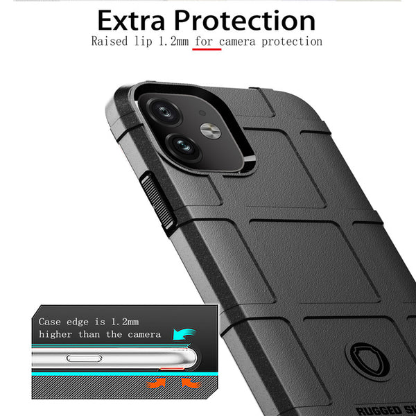 New Rugged Shield Soft Silicone Shockproof Protective Cover Case For iPhone X XR XS MAX 11 Pro Series