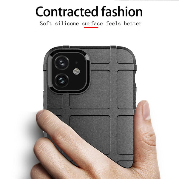 New Rugged Shield Soft Silicone Shockproof Protective Cover Case For iPhone X XR XS MAX 11 Pro Series