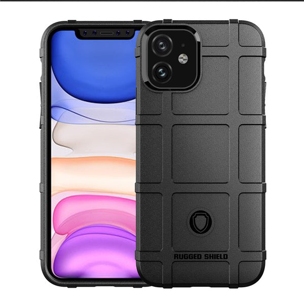 New Rugged Shield Soft Silicone Shockproof Protective Cover Case For iPhone X XR XS MAX 11 Pro Series