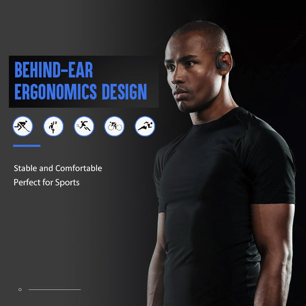 New IPX7 Waterproof Wireless Earphones Sport Bluetooth Headset With Mic For iPhone Samsung Xiaomi