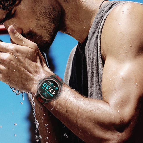New IP68 Waterproof Heart Rate Monitor Bluetooth Sport Smartwatch For iPhone Samsung Xiaomi