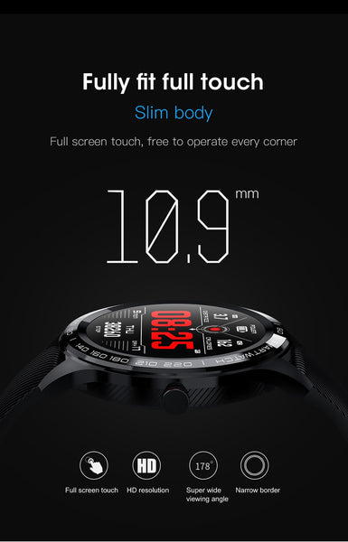 New IP68 Waterproof Heart Rate Fitness Tracker Full Touch Screen Smartwatch For iPhone Samsung Xiaomi