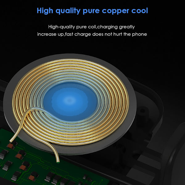 New Fast Wireless Phone Mount Holder Air Vent Phone Holder Qi Charger For iPhone 14 13 12 Series