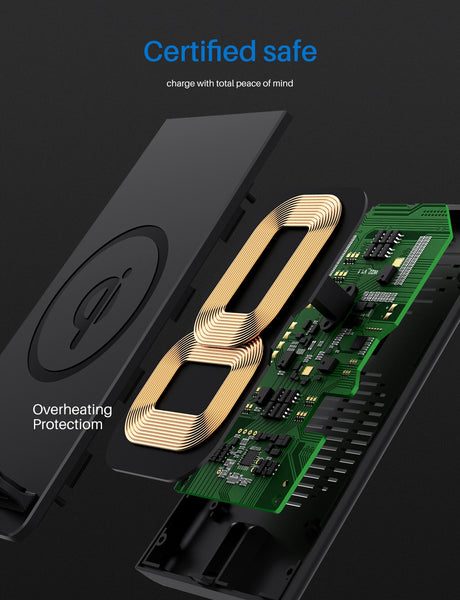 New 3-in-1 Aluminum Qi Wireless Charging Station Dock Stand For Airpods Apple Watch iPhones