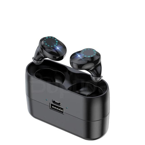 New Wireless IPX7 Waterproof Touch Control TWS Bluetooth Earphones Headset With 3000mAh Power Bank