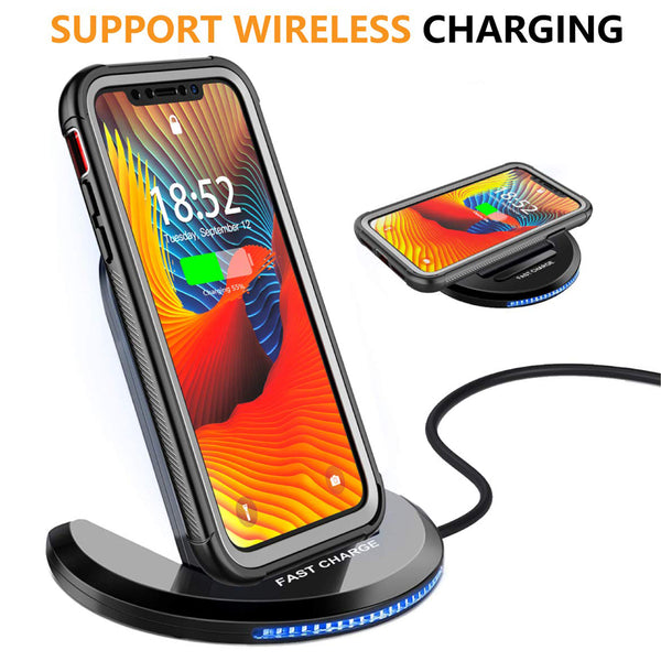 New 360 Degrees Protection Full-Body Rugged Clear Bumper For iPhone 11 Pro Max X XR XS Series