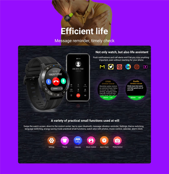 New Waterproof Bluetooth GPS Fitness Tracker Wrist Digital Smartwatch For iPhone Samsung Xiaomi