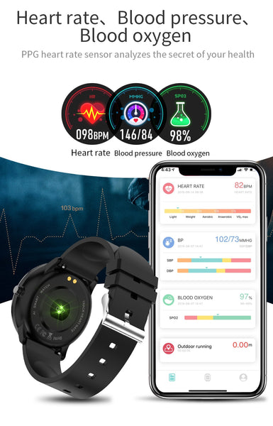New IP68 Waterproof Heart Rate Fitness Tracker Digital Wrist Smartwatch For iPhone Samsung Xiaomi