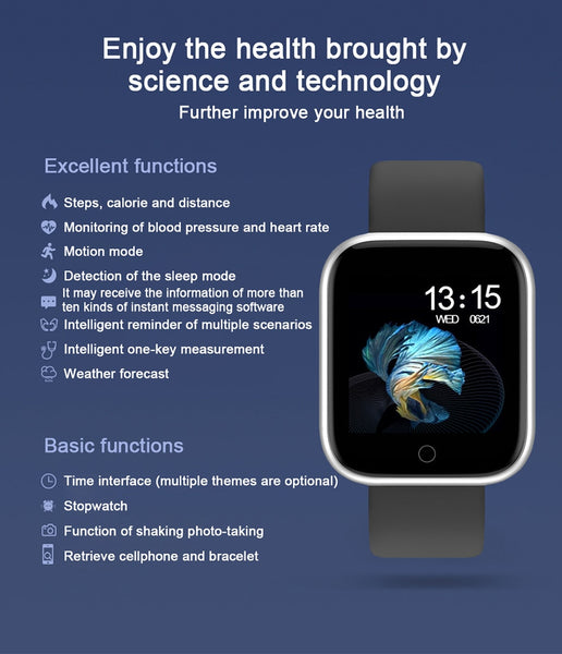 New Smart Waterproof Wristband Smart Watch Fitness Tracker Smartwatch Digital Wristband For iPhone Samsung Xiaomi