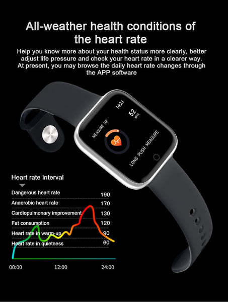 New Smart Waterproof Wristband Smart Watch Fitness Tracker Smartwatch Digital Wristband For iPhone Samsung Xiaomi