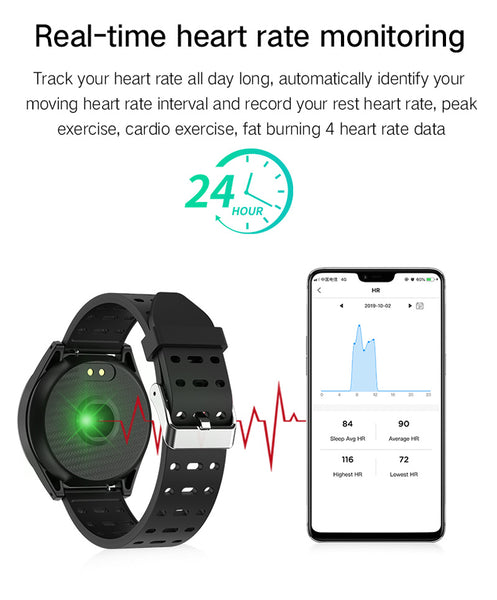 Newt Heart Rate Bracelet Fitness Tracker Waterproof Digital Wrist Smart Watch For iOS Androids