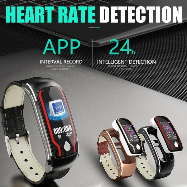 New Sport Fitness Tracker 2-In-1 Smartwatch Digital Wristband Smart Watch With Headset