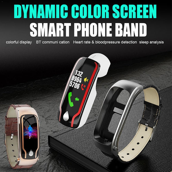 New Sport Fitness Tracker 2-In-1 Smartwatch Digital Wristband Smart Watch With Headset