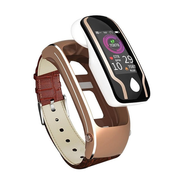 New Sport Fitness Tracker 2-In-1 Smartwatch Digital Wristband Smart Watch With Headset
