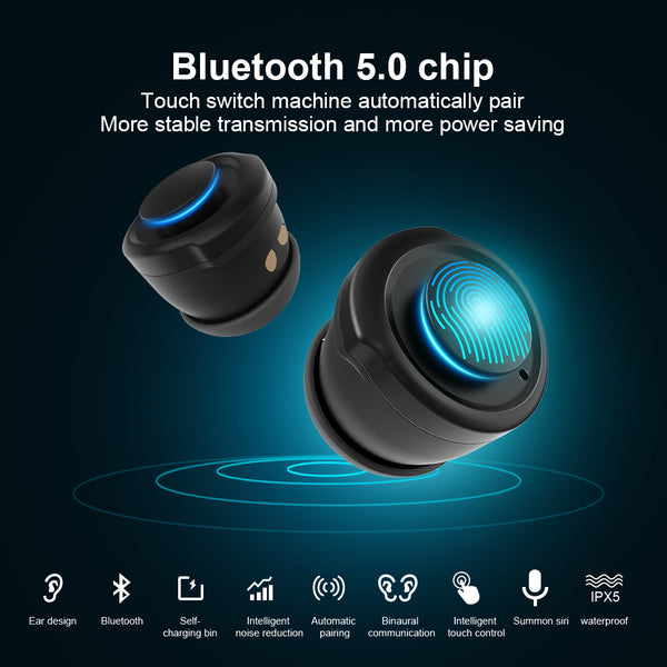 New Bluetooth Headphone Heart Rate Fitness Tracker Smartwatch Digital Wristband Smart Watch For iPhone Samsung Xiaomi