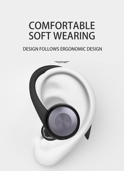 New TWS Sport Running True Wireless Earphones Ear Hook Bluetooth Noise Cancelling Headset