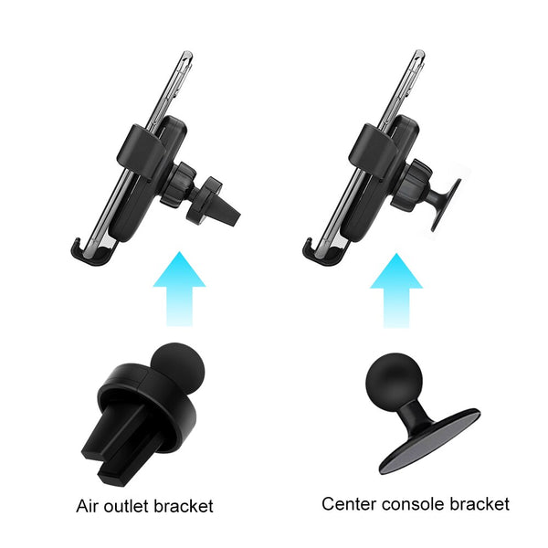 New Fast Qi Wireless Car Mount Holder Charger For Compatible iPhones Samsung Xiaomi