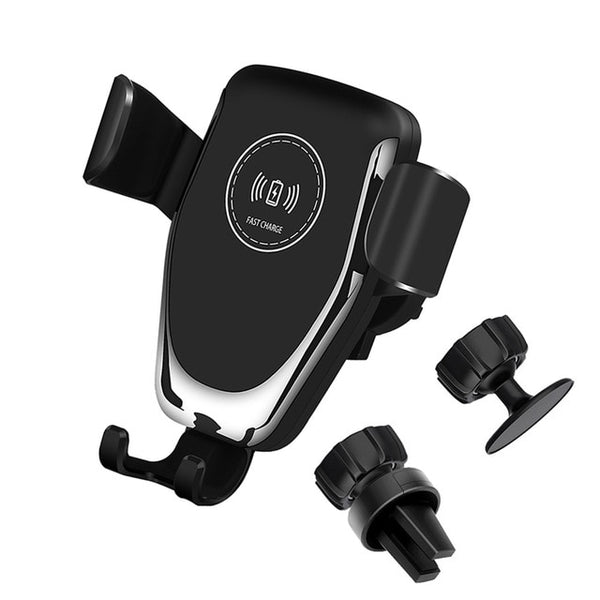 New Fast Qi Wireless Car Mount Holder Charger For Compatible iPhones Samsung Xiaomi