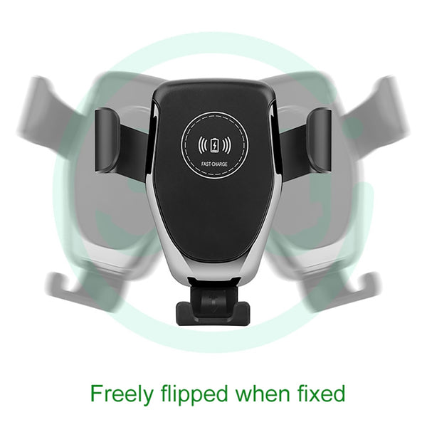 New Fast Qi Wireless Car Mount Holder Charger For Compatible iPhones Samsung Xiaomi